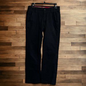 Under Armour Flat Front Chino Pants, Solid Blue, 30/30. (P012924-1)